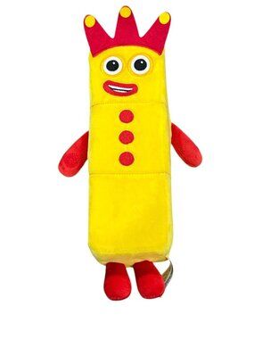 Numberblocks Plush Toy King Yellow & Red Soft Stuffed Figure 9" Hand2Mind Kids G